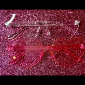 Women’s Transparent Heart Shaped Glasses